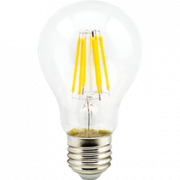Ecola classic   LED Premium 10,0W A60 220-240V E27 4000K 360° filament прозр. нитевидная (Ra 80, 100 Lm/W, КП=0) 105x60