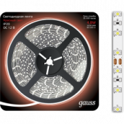 Лента LED 2835/60-SMD 4.8W  12V DC красный (блистер 5м)