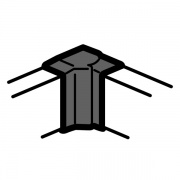 Внутренний угол 85x50мм изменяемый 80°-120° Legrand METRA