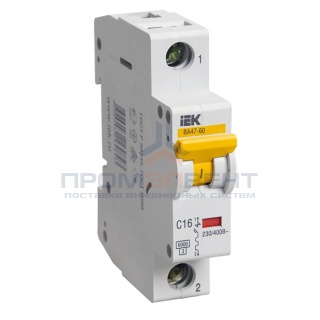 Автоматический выключатель ВА 47-60 1Р 10А 6 кА характеристика С ИЭК (автомат)
